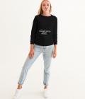 God Uses Long Sleeve Women's Graphic Sweatshirt Black Size XS