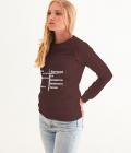 Corona Long Sleeves Women's Graphic Sweatshirt Brown Size XS