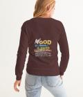 The God Long Sleeve Darks Women's Graphic Sweatshirt Brown Size XS