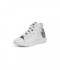 I'd rather Drive Kids Hightop Canvas Shoe White Size 10