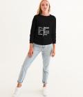 Corona Long Sleeves Women's Graphic Sweatshirt Black Size XS