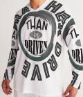 I'd rather Drive Long Sleeves Men's Long Sleeve Sports Jersey White Size 3XL