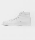 I'd rather Drive Men's Hightop Canvas Shoe White Size 9.5