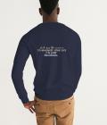 God Uses Long Sleeve Men's Graphic Sweatshirt Blue Size XS