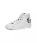 I'd rather Drive Men's Hightop Canvas Shoe White Size 9.5