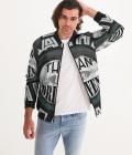 I'd Rather Drive Black Round Men's Bomber Jacket White Size 3XL