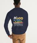 The God Long Sleeve Darks Men's Graphic Sweatshirt Blue Size XS