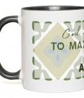 Ceramic Mug God Uses 11-Oz White with Black Accent'Ceramic Mug God Uses 11-Oz White with Black Accent