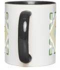 Ceramic Mug God Uses 11-Oz White with Black Accent