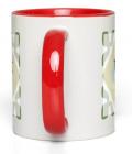 Ceramic Mug God Uses 11-Oz White with Red Accent