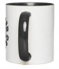 Ceramic Mug I'd Rather 11-Oz White with Black Accent