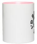 Ceramic Mug I'd Rather 11-Oz White with Pink Accent'Ceramic Mug I'd Rather 11-Oz White with Pink Accent