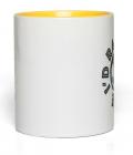 Ceramic Mug I'd Rather 11-Oz White with Yellow Accent'Ceramic Mug I'd Rather 11-Oz White with Yellow Accent