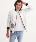 I'd rather Drive Long Sleeves Men's Bomber Jacket White Size 3XL