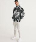 I'd Rather Drive Black Round Men's Windbreaker White Size 3XL