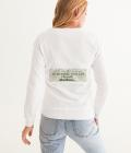 God Uses Long Sleeves Women's Graphic Sweatshirt White Size Large