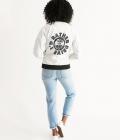 I'd rather Drive Long Sleeves Women's Bomber Jacket White Size 2XL