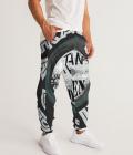 I'd Rather Drive Black Round Men's Track Pants White Size 3XL