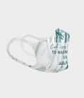 Reusable Face Mask - God Uses White Polyester Teens Small'Reusable Face Mask - God Uses White Polyester Teens Small