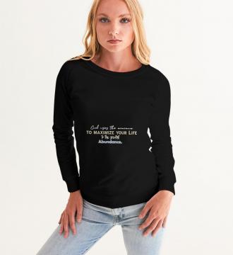 God Uses Long Sleeve Women's Graphic Sweatshirt Black Size XS