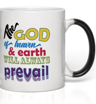 Ceramic Magic Mug Black 11-Oz The God