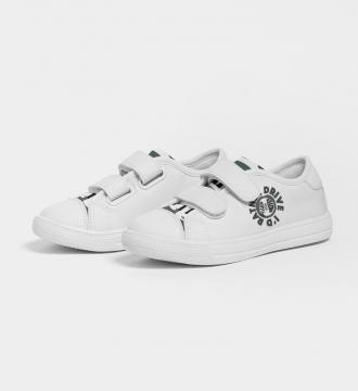 I'd rather Drive Kids Velcro Sneaker White Size 10