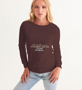 God Uses Long Sleeve Women's Graphic Sweatshirt Brown Size XS