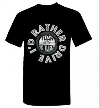 I'd Rather - T-shirt Gildan 5000 Black Unisex Adults