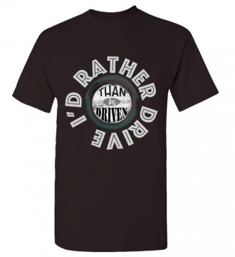 I'd Rather - T-shirt Gildan 5000 Dark Chocolate Unisex Adults