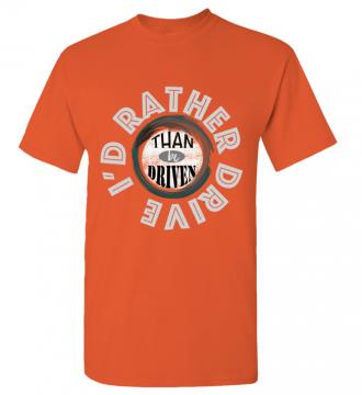 I'd Rather - T-shirt Gildan 5000 Orange Unisex Adults