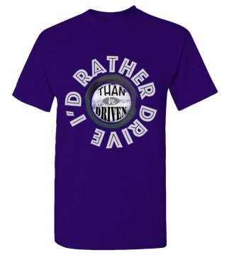 I'd Rather - T-shirt Gildan 5000 Purple Unisex Adults