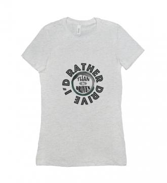 I'd Rather - T-shirt Bella + Canvas 6004 Ash Grey Women's Adults