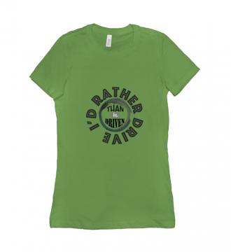 I'd Rather - T-shirt Bella + Canvas 6004 Leaf Women's Adults