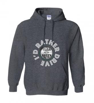 I'd Rather - Hoodie Gildan 18500 Dark Grey Unisex Teens