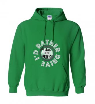 I'd Rather - Hoodie Gildan 18500 Irish Green Unisex Teens