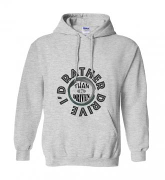 I'd Rather - Hoodie Gildan 18500 Ash Unisex Teens