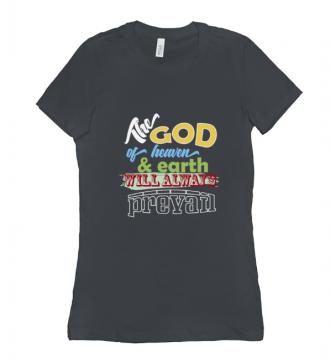 The God - T-shirt Bella + Canvas 6004 Asphalt Women's Adults