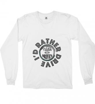 I'd Rather - Long Sleeve Alstyle 1304 White Unisex Adults