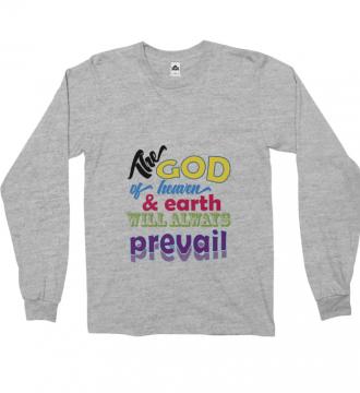 The God - Long Sleeve Alstyle 1304 Athletic Heather Unisex Adults