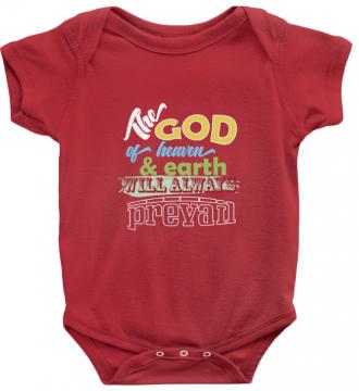 The God - Bodysuit Rabbit Skins RS 4400 Red Unisex Toddler