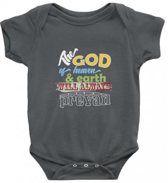 The God - Bodysuit Rabbit Skins RS 4400 Charcoal Unisex Toddler