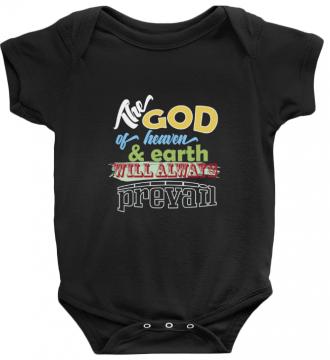 The God - Bodysuit Rabbit Skins RS 4400 Black Unisex Toddler