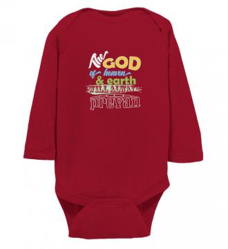 The God - Bodysuit Rabbit Skins LAT 4411 Red Unisex Toddler