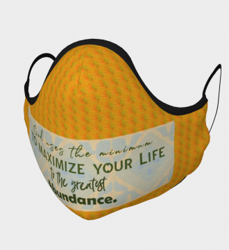 Reusable Face Mask - God Uses Polyester - Microtwill with 2 Filters Teens Small Autumn