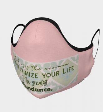 Reusable Face Mask - God Uses Polyester - Microtwill with 2 Filters Teens Small Pink