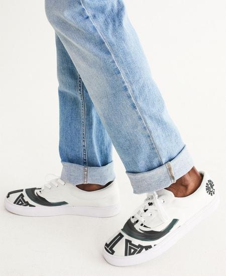 I'd rather Drive Men's Lace Up Canvas Shoe White Size 9.5