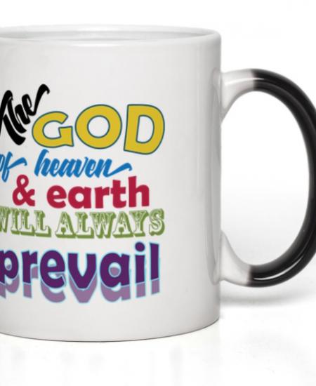 Ceramic Magic Mug Black 11-Oz The God