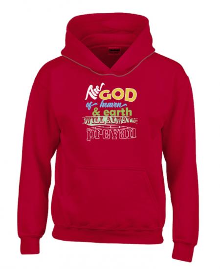 The God - Hoodie Gildan 18500B Red Unisex Teens