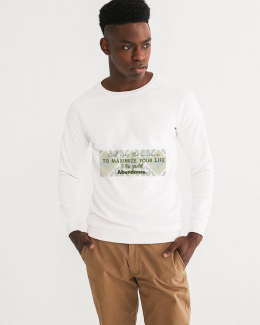 God Uses Long Sleeves Men's Graphic Sweatshirt White Size XS