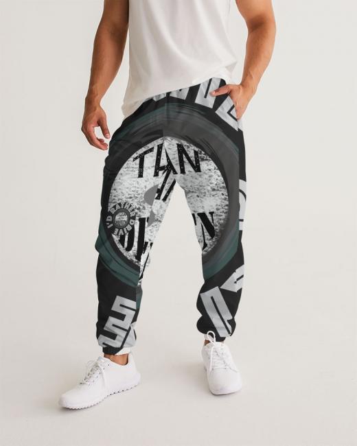 I'd Rather Drive Black Round Men's Track Pants White Size 3XL